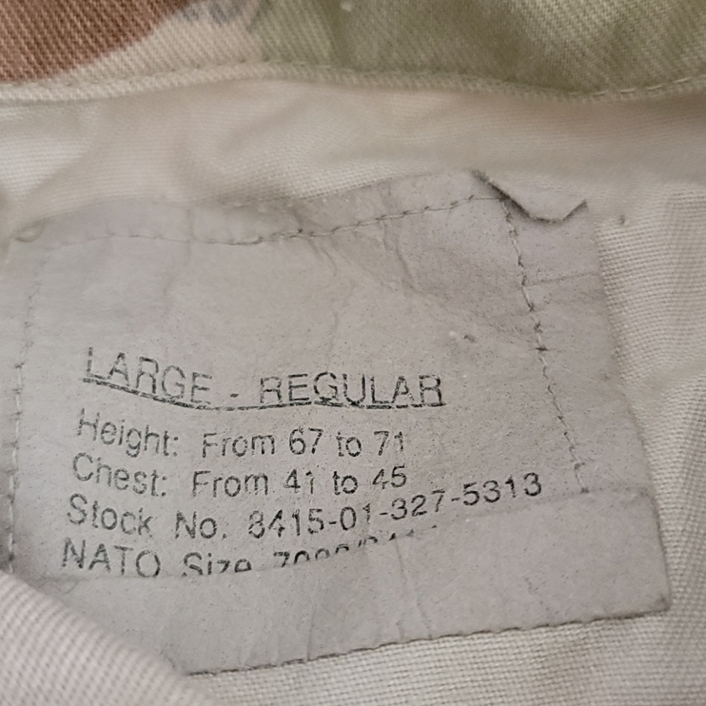Desert Camouflaged BDU Sz L R Circa 1990 - Picture 3 of 6